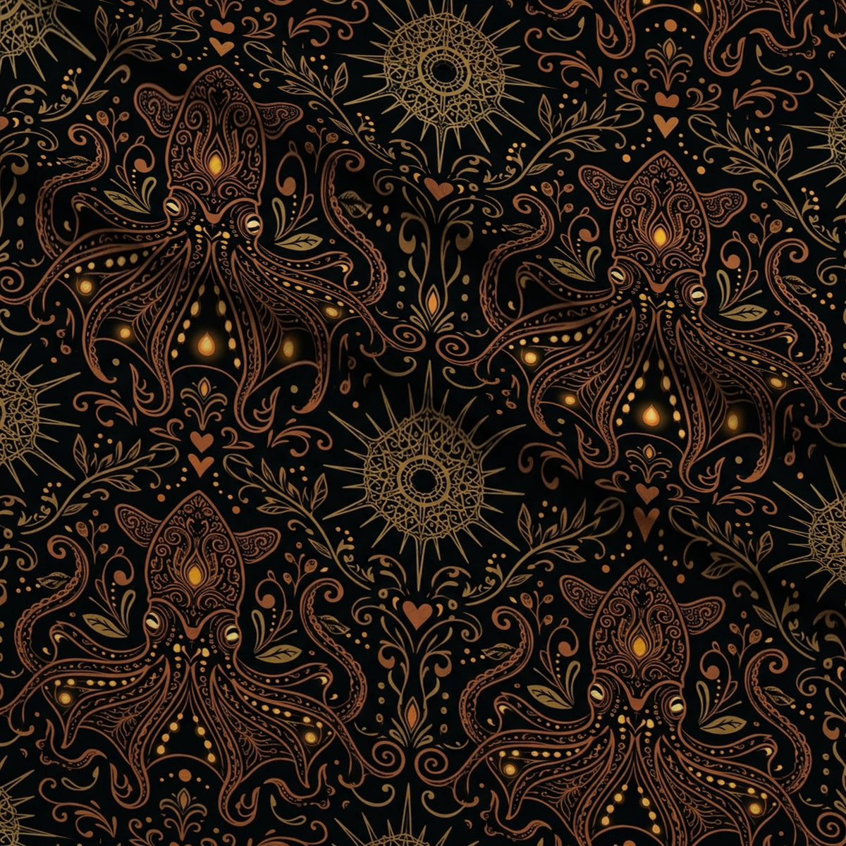 Neon Abyss Pattern 54 Minky Fabric — plush minky folded close-up preview (mv-minky-v1:lying)