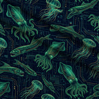 Neon Abyss Pattern 55 Minky Fabric — plush minky folded close-up preview (mv-minky-v1:lying)