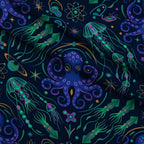 Neon Abyss Pattern 56 Minky Fabric — plush minky folded close-up preview (mv-minky-v1:lying)