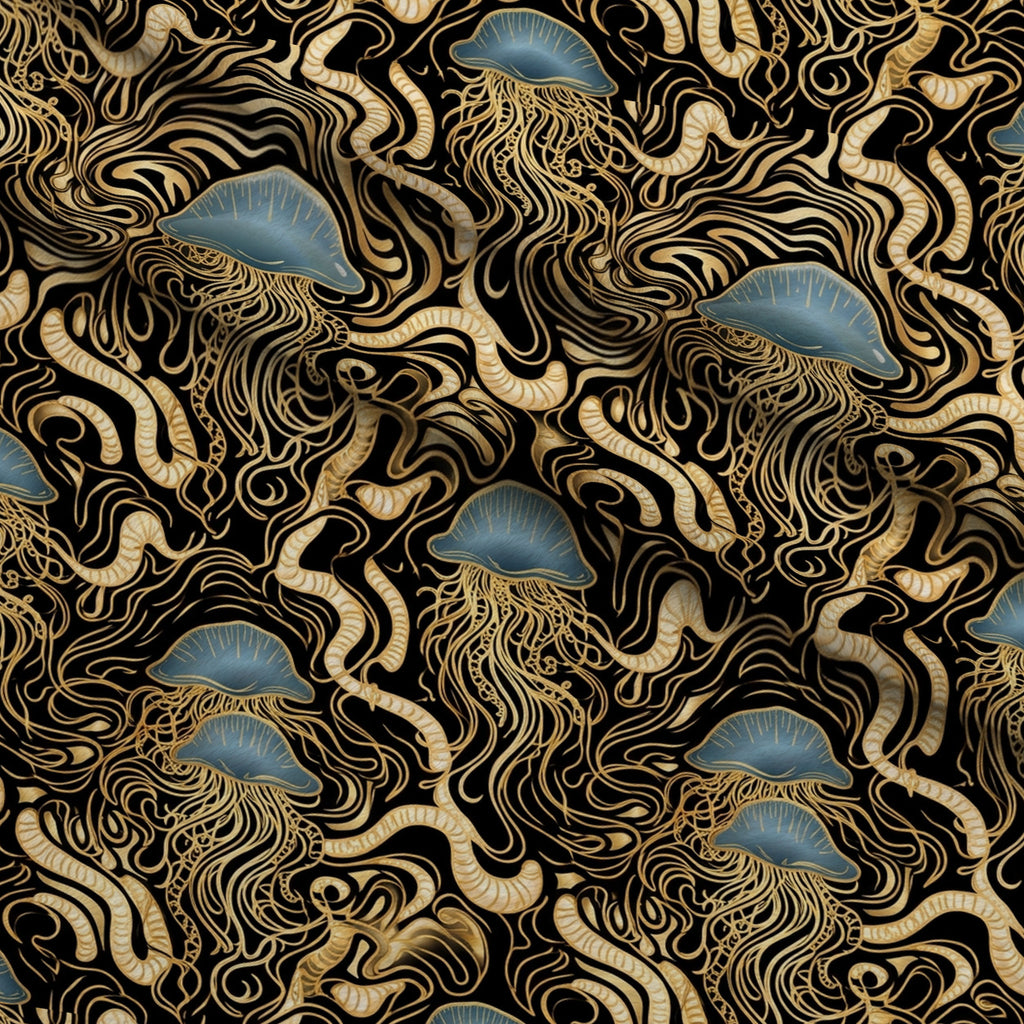 Neon Abyss Pattern 58 Minky Fabric — plush minky folded close-up preview (mv-minky-v1:lying)