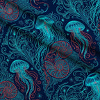 Neon Abyss Pattern 60 Minky Fabric — plush minky folded close-up preview (mv-minky-v1:lying)