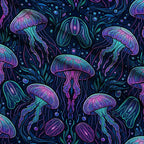 Neon Abyss Pattern 65 Minky Fabric — plush minky folded close-up preview (mv-minky-v1:lying)