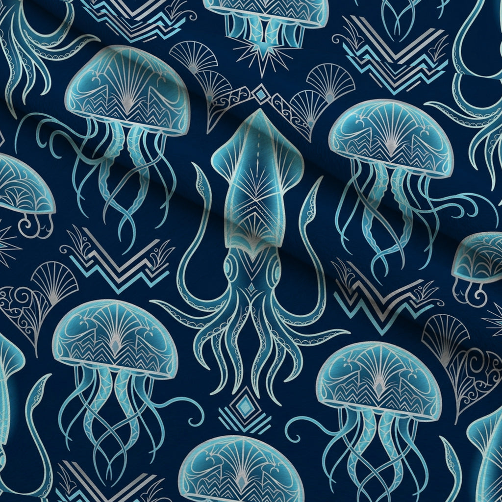 Neon Abyss Pattern 67 Minky Fabric — plush minky folded close-up preview (mv-minky-v1:lying)