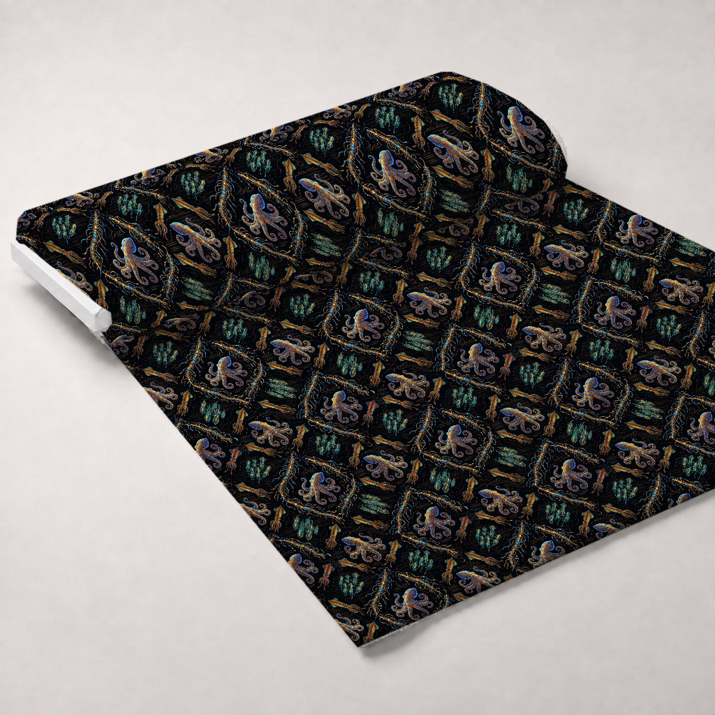 Neon Abyss Pattern 69 Minky Fabric — plush minky unrolled bolt preview (mv-minky-v1:bolt)