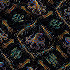 Neon Abyss Pattern 69 Minky Fabric — plush minky folded close-up preview (mv-minky-v1:lying)