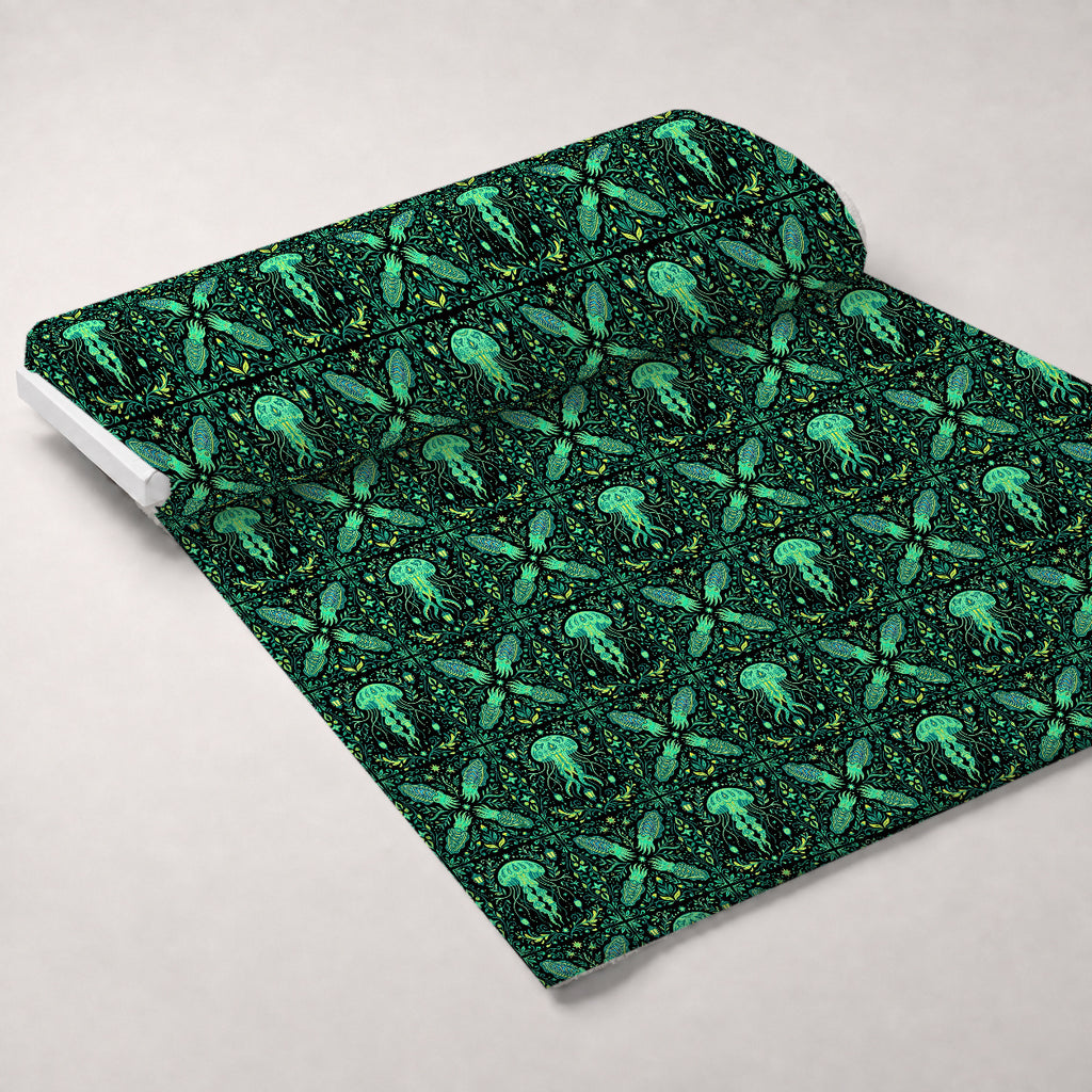 Neon Abyss Pattern 7 Minky Fabric — plush minky unrolled bolt preview (mv-minky-v1:bolt)