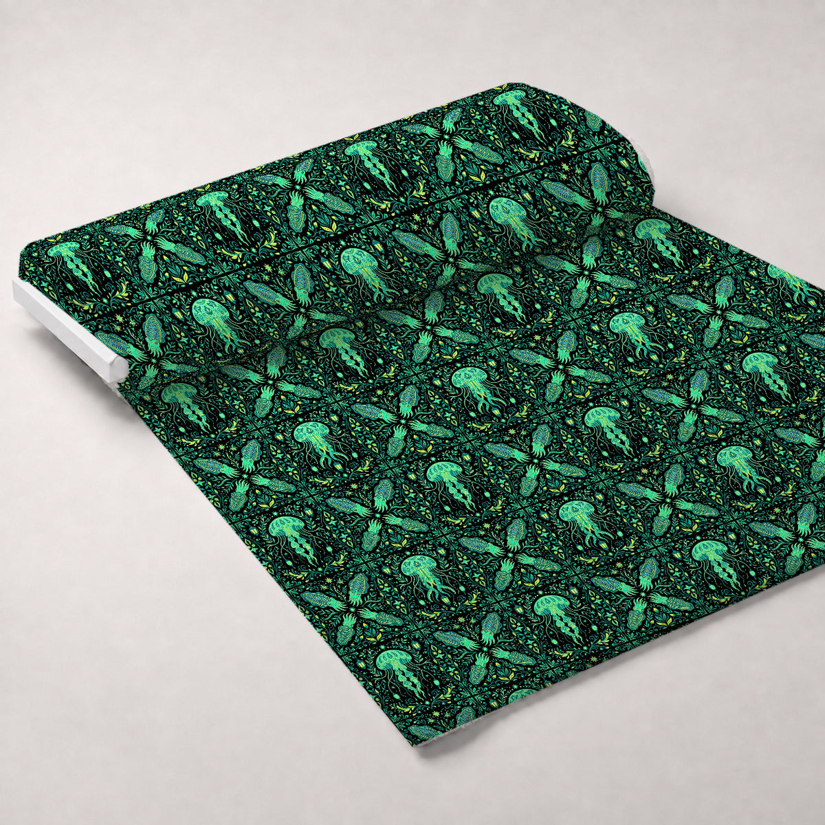Neon Abyss Pattern 7 Minky Fabric — plush minky unrolled bolt preview (mv-minky-v1:bolt)