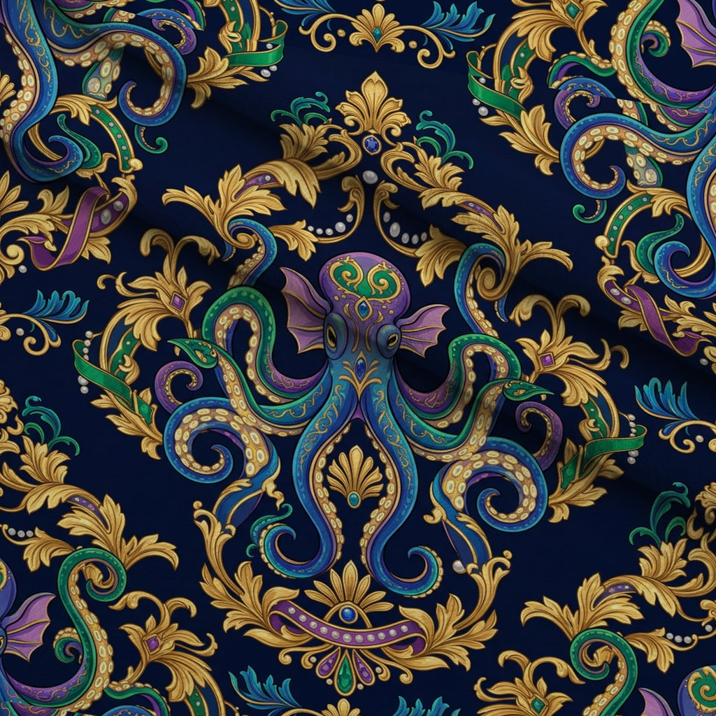 Neon Abyss Pattern 72 Minky Fabric — plush minky folded close-up preview (mv-minky-v1:lying)