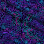 Neon Abyss Pattern 74 Minky Fabric — plush minky folded close-up preview (mv-minky-v1:lying)