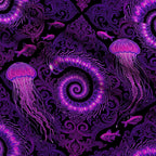 Neon Abyss Pattern 75 Minky Fabric — plush minky folded close-up preview (mv-minky-v1:lying)