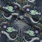 Neon Abyss Pattern 76 Minky Fabric — plush minky folded close-up preview (mv-minky-v1:lying)