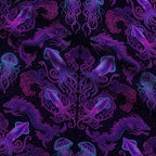 Neon Abyss Pattern 78 Minky Fabric — plush minky folded close-up preview (mv-minky-v1:lying)