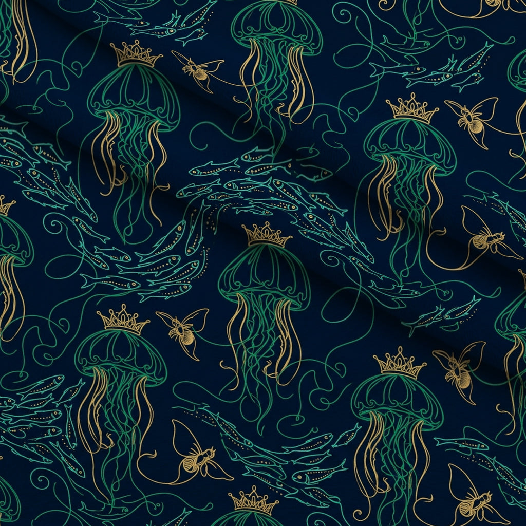 Neon Abyss Pattern 80 Minky Fabric — plush minky folded close-up preview (mv-minky-v1:lying)