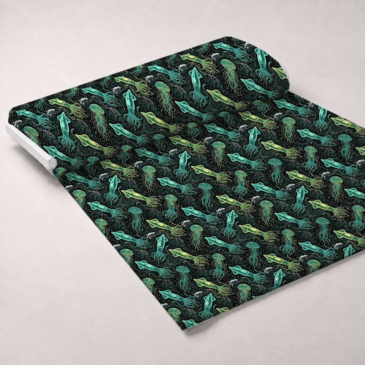 Neon Abyss Pattern 82 Minky Fabric — plush minky unrolled bolt preview (mv-minky-v1:bolt)