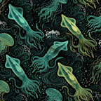 Neon Abyss Pattern 82 Minky Fabric — plush minky folded close-up preview (mv-minky-v1:lying)