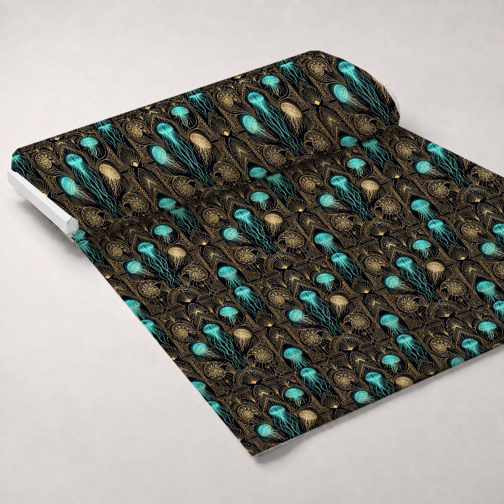 Neon Abyss Pattern 83 Minky Fabric — plush minky unrolled bolt preview (mv-minky-v1:bolt)