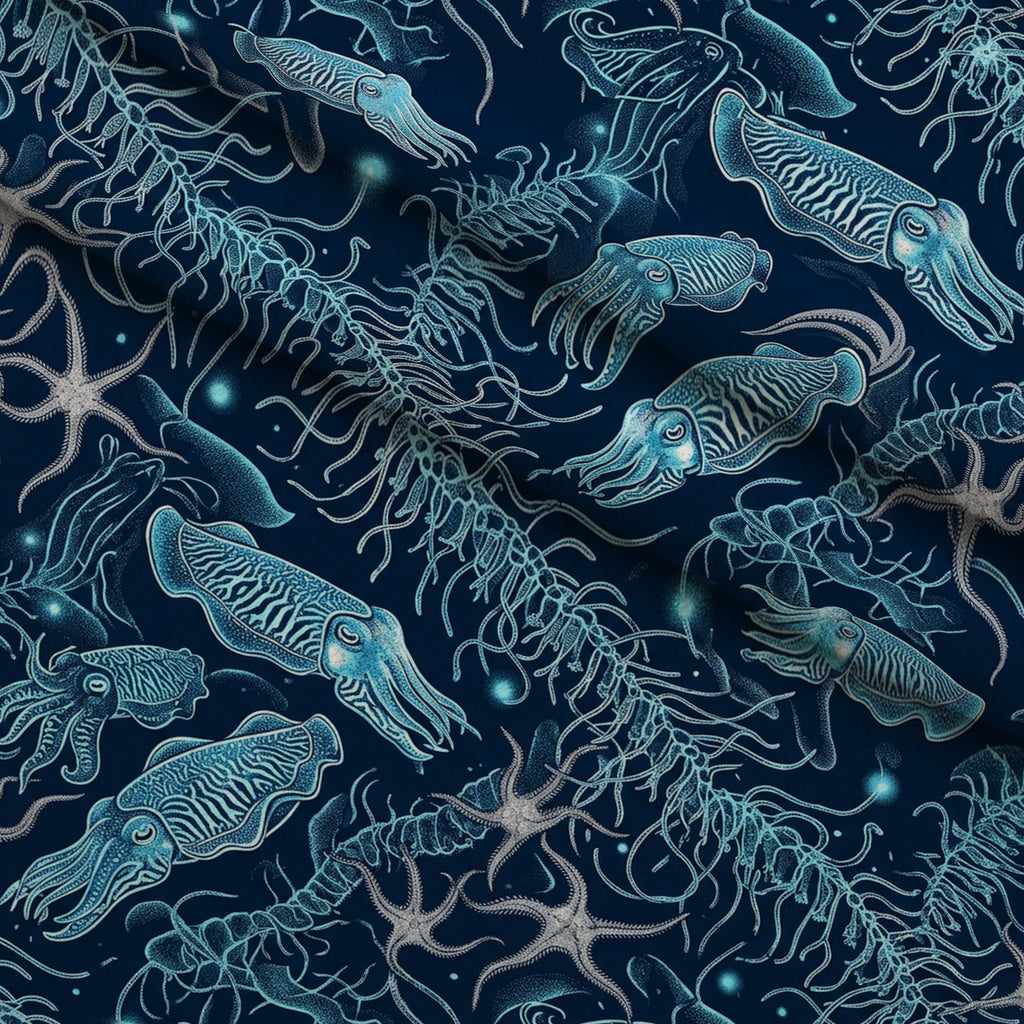Neon Abyss Pattern 84 Minky Fabric — plush minky folded close-up preview (mv-minky-v1:lying)