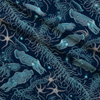 Neon Abyss Pattern 84 Minky Fabric — plush minky folded close-up preview (mv-minky-v1:lying)