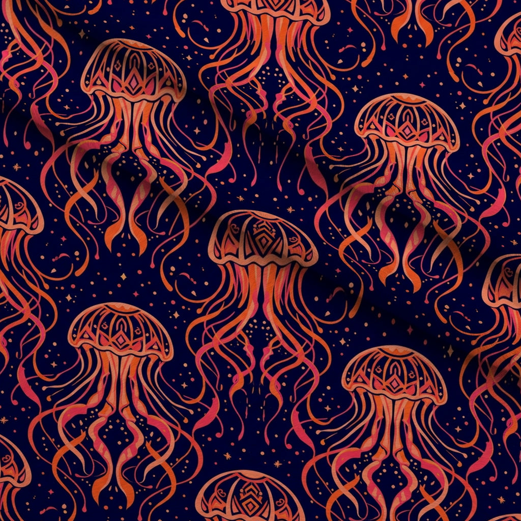 Neon Abyss Pattern 87 Minky Fabric — plush minky folded close-up preview (mv-minky-v1:lying)