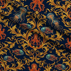Neon Abyss Pattern 9 Minky Fabric — plush minky folded close-up preview (mv-minky-v1:lying)