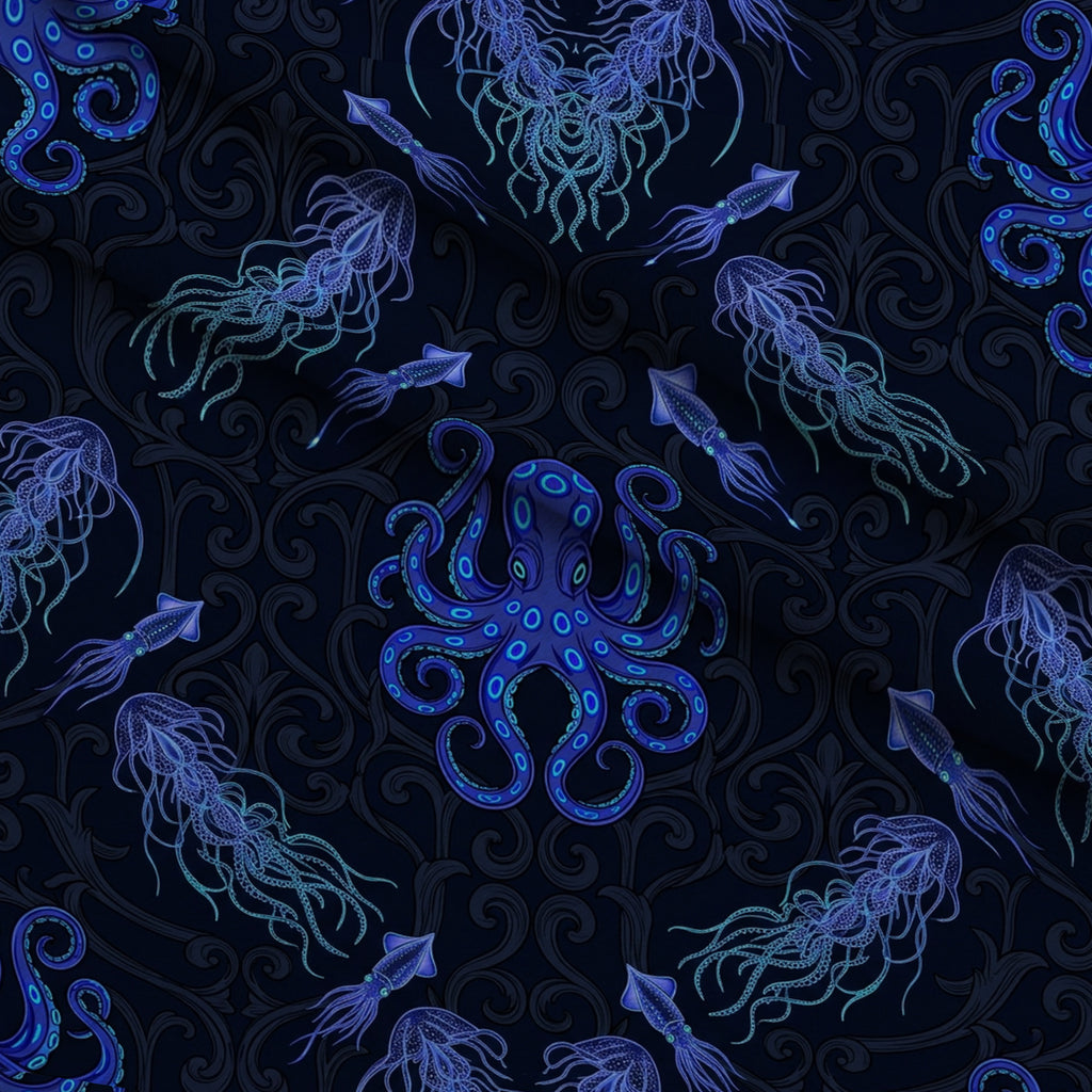 Neon Abyss Pattern 93 Minky Fabric — plush minky folded close-up preview (mv-minky-v1:lying)