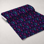 Neon Abyss Pattern 94 Minky Fabric — plush minky unrolled bolt preview (mv-minky-v1:bolt)