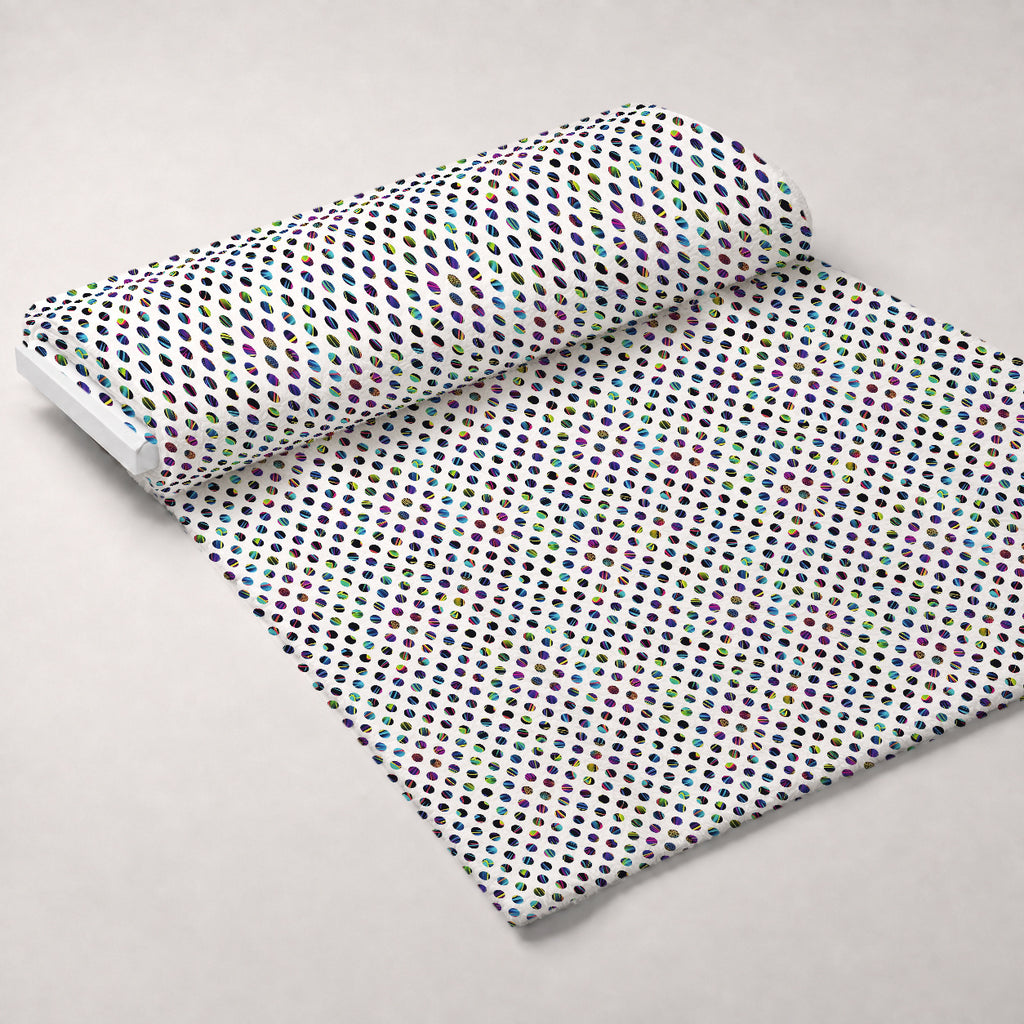 Neon Daisy Pattern 21 Minky Fabric — plush minky unrolled bolt preview (mv-minky-v1:bolt)
