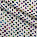 Neon Daisy Pattern 21 Minky Fabric — plush minky folded close-up preview (mv-minky-v1:lying)