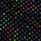 Neon Daisy Pattern 22 Minky Fabric — plush minky folded close-up preview (mv-minky-v1:lying)