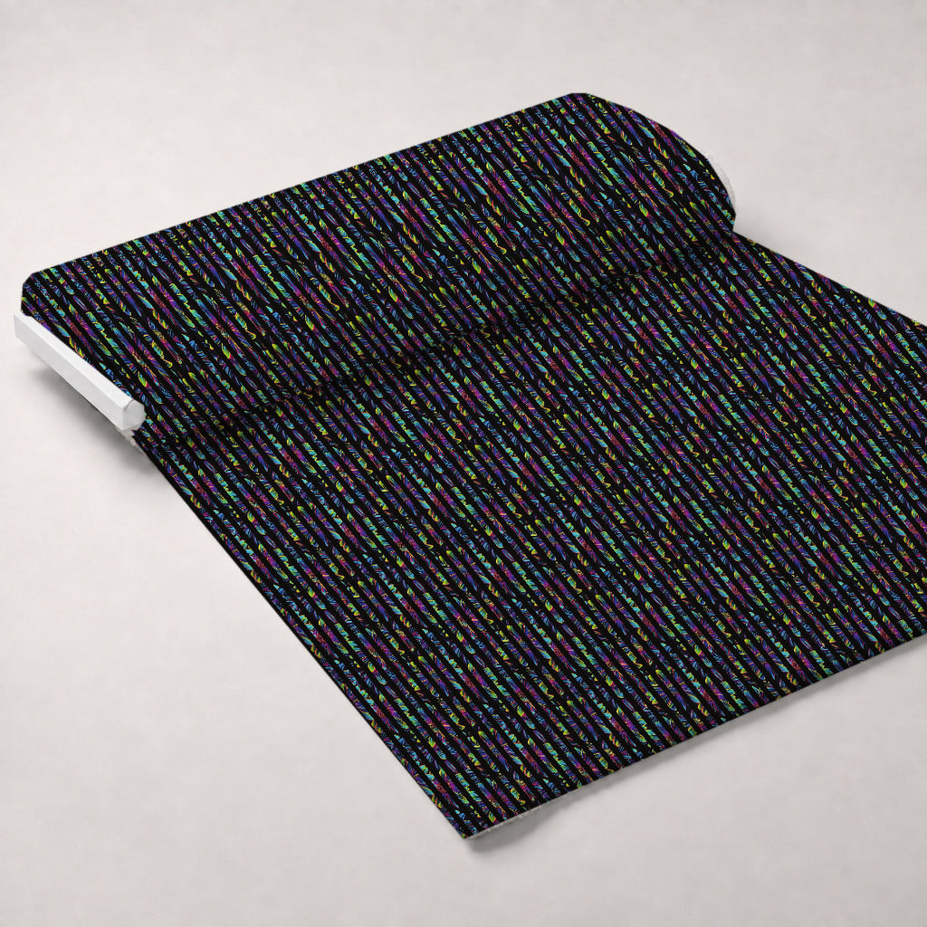 Neon Daisy Pattern 27 Minky Fabric — plush minky unrolled bolt preview (mv-minky-v1:bolt)