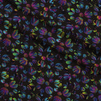 Neon Daisy Pattern 36 Minky Fabric — plush minky folded close-up preview (mv-minky-v1:lying)