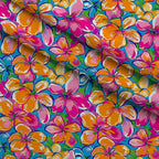 Neon Petal Pop Pattern 11 Minky Fabric — plush minky folded close-up preview (mv-minky-v1:lying)
