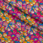 Neon Petal Pop Pattern 18 Minky Fabric — plush minky folded close-up preview (mv-minky-v1:lying)