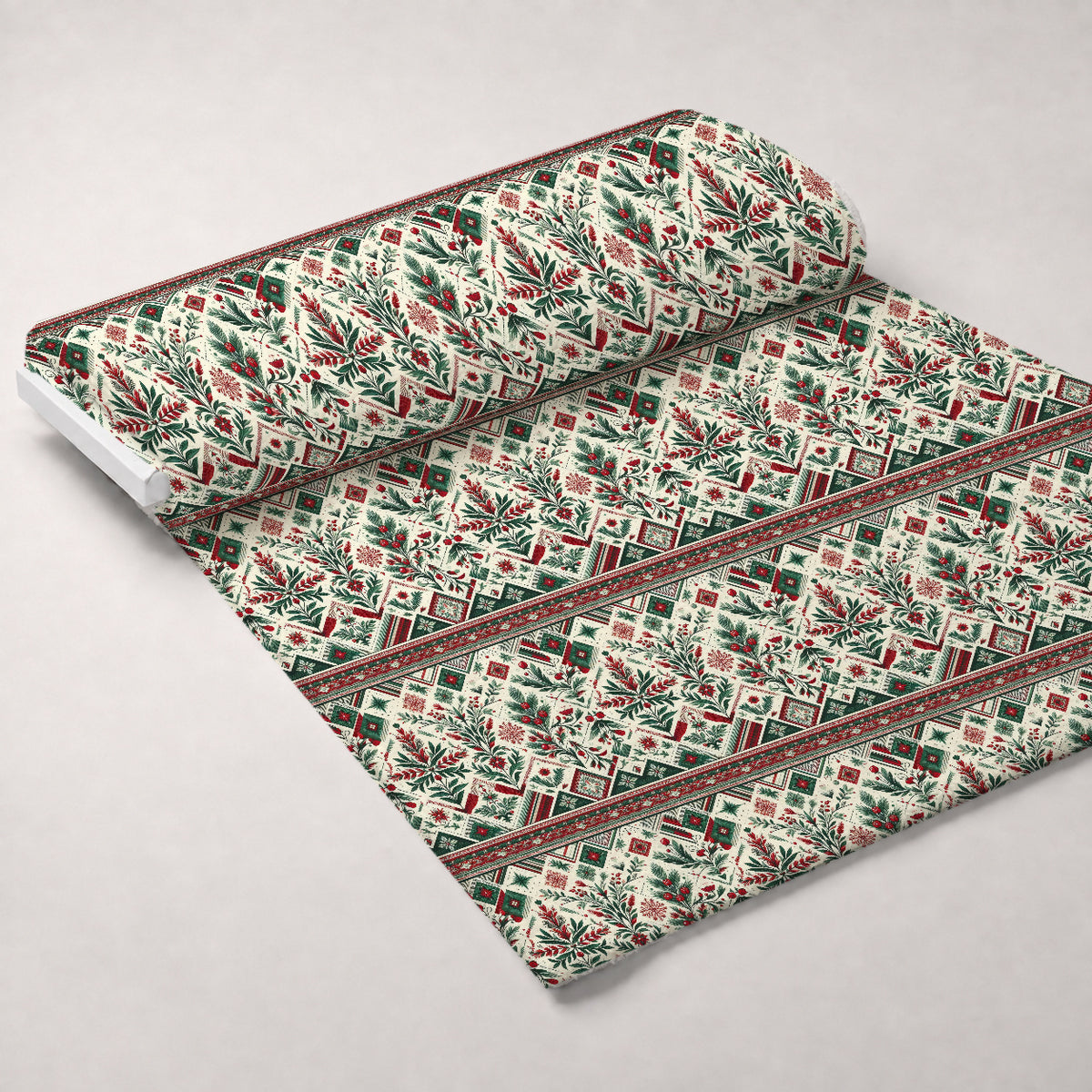Nordic Noel Pattern 6 Minky Fabric — plush minky unrolled bolt preview (mv-minky-v1:bolt)