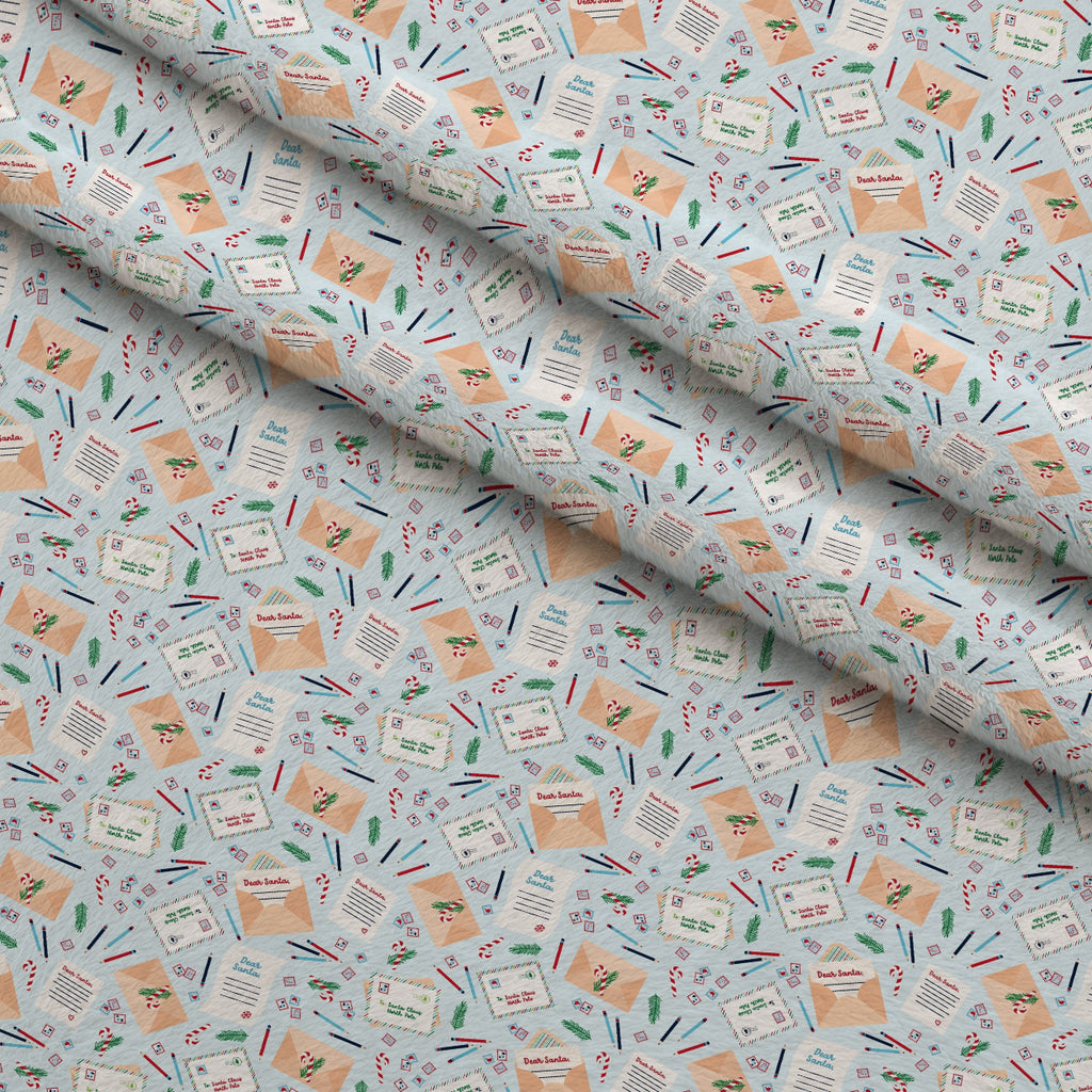 North Pole Post Pattern 11 Minky Fabric — plush minky folded close-up preview (mv-minky-v1:lying)