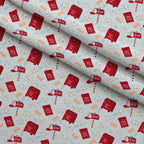 North Pole Post Pattern 12 Minky Fabric — plush minky folded close-up preview (mv-minky-v1:lying)