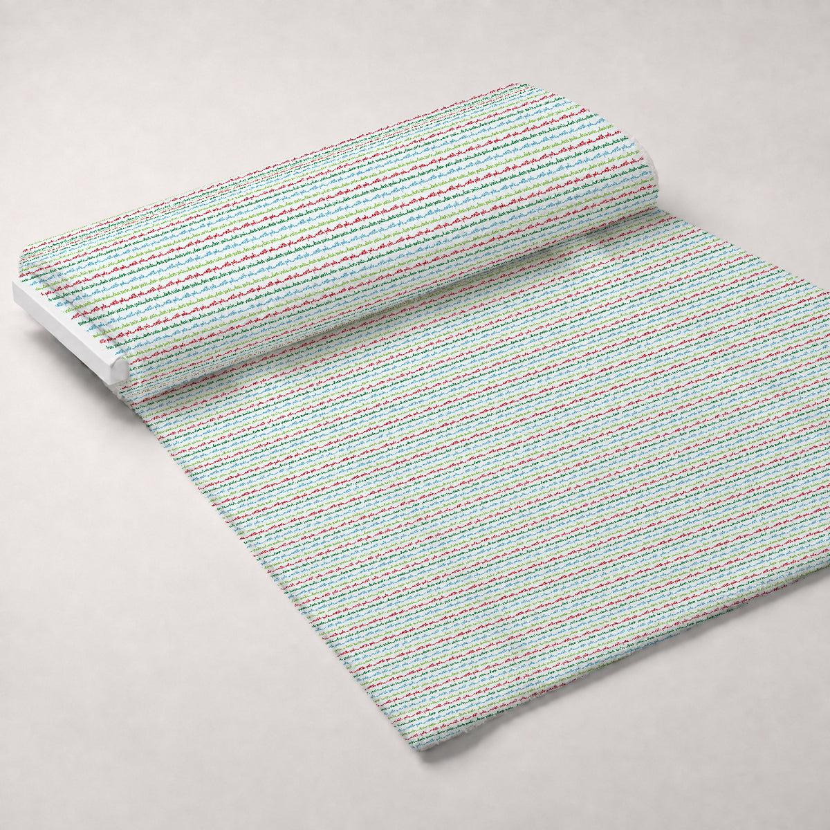 North Pole Post Pattern 8 Minky Fabric — plush minky unrolled bolt preview (mv-minky-v1:bolt)