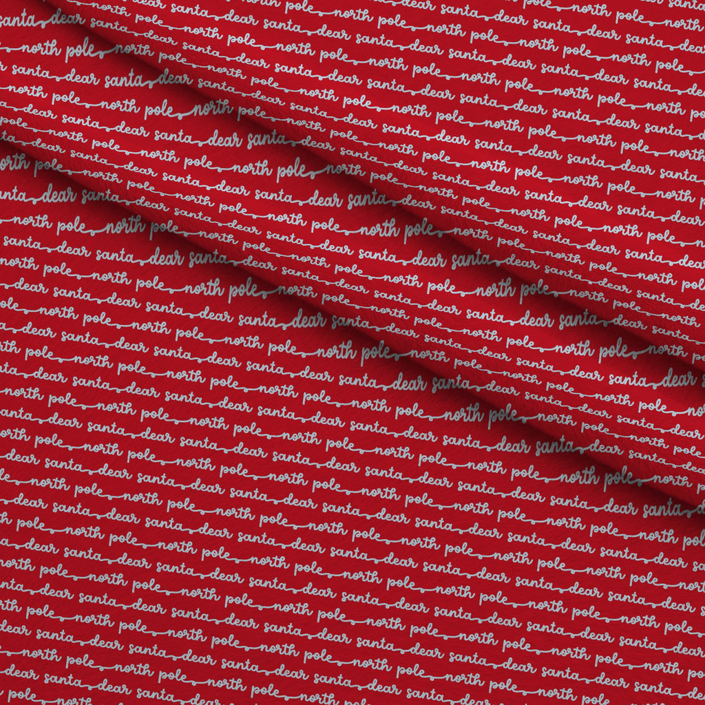 North Pole Post Pattern 9 Minky Fabric — plush minky folded close-up preview (mv-minky-v1:lying)