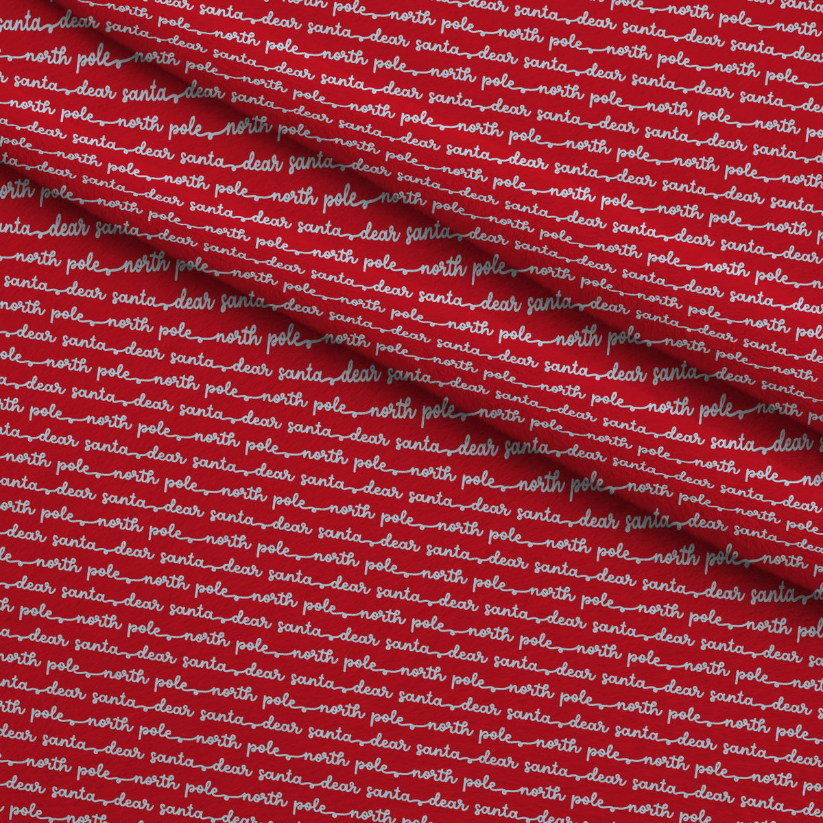 North Pole Post Pattern 9 Minky Fabric — plush minky folded close-up preview (mv-minky-v1:lying)