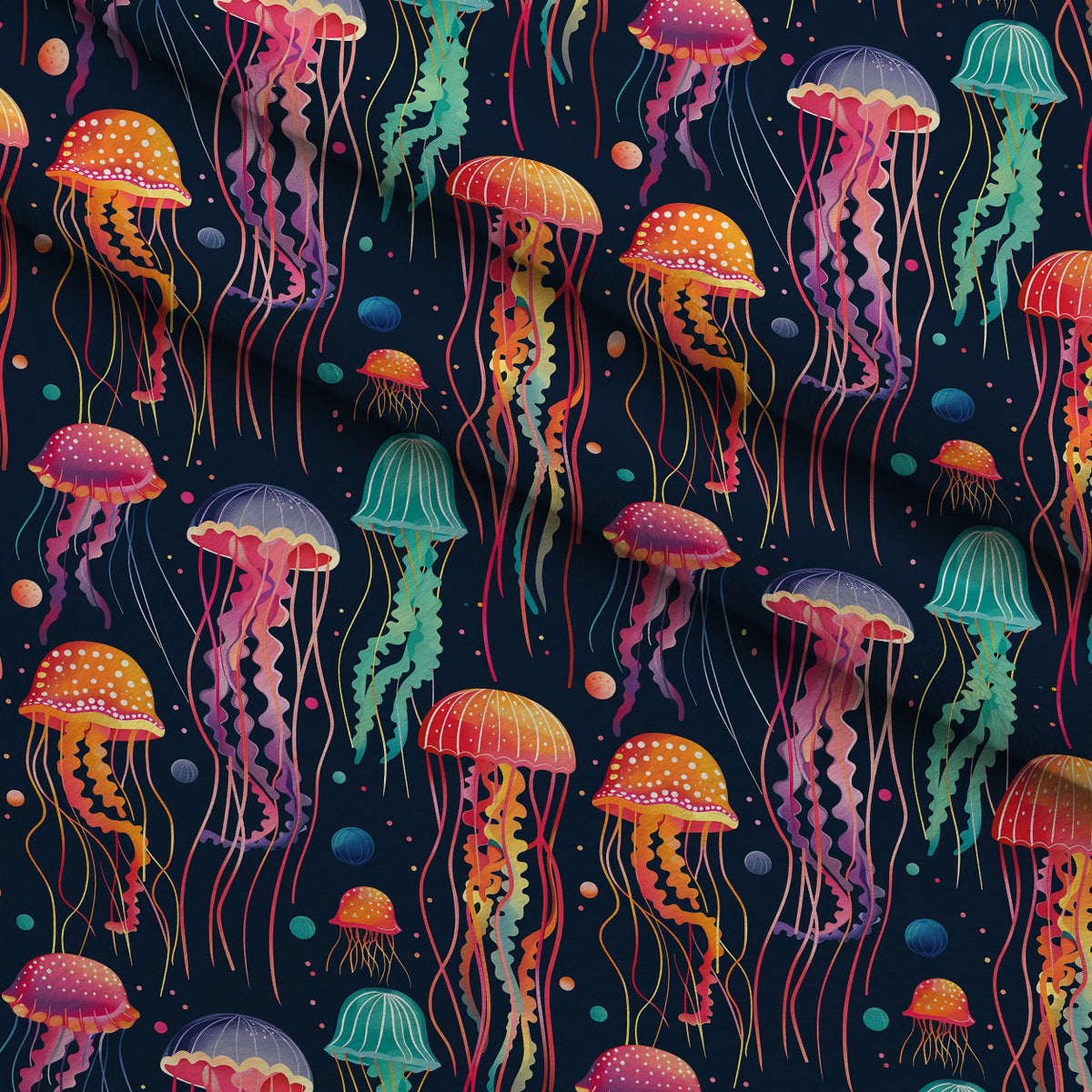 Ocean Drifters Pattern 3 Minky Fabric — plush minky folded close-up preview (mv-minky-v1:lying)