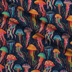 Ocean Drifters Pattern 4 Minky Fabric — plush minky folded close-up preview (mv-minky-v1:lying)