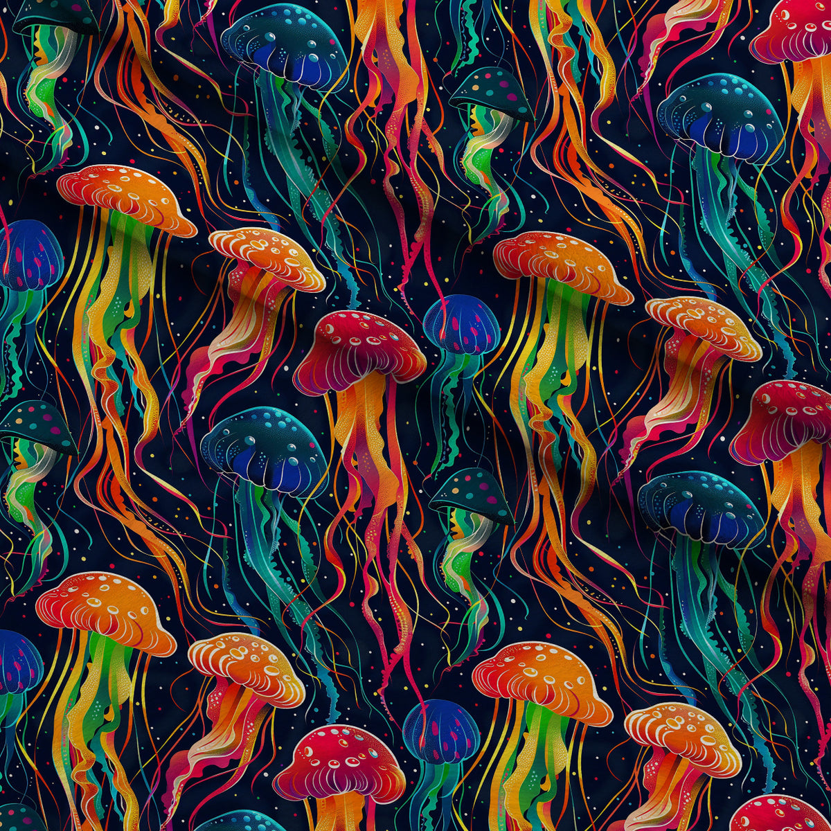Ocean Drifters Pattern 5 Minky Fabric — plush minky folded close-up preview (mv-minky-v1:lying)