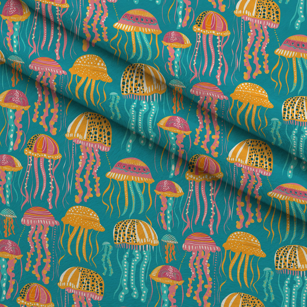 Ocean Drifters Pattern 6 Minky Fabric — plush minky folded close-up preview (mv-minky-v1:lying)