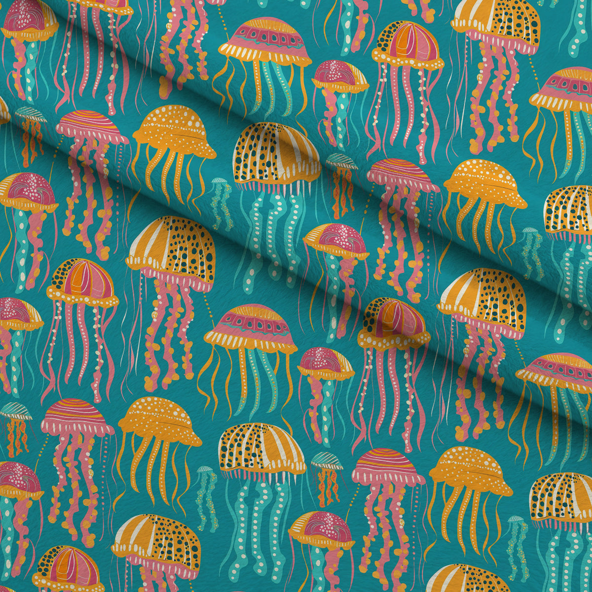 Ocean Drifters Pattern 6 Minky Fabric — plush minky folded close-up preview (mv-minky-v1:lying)