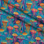 Ocean Drifters Pattern 7 Minky Fabric — plush minky folded close-up preview (mv-minky-v1:lying)