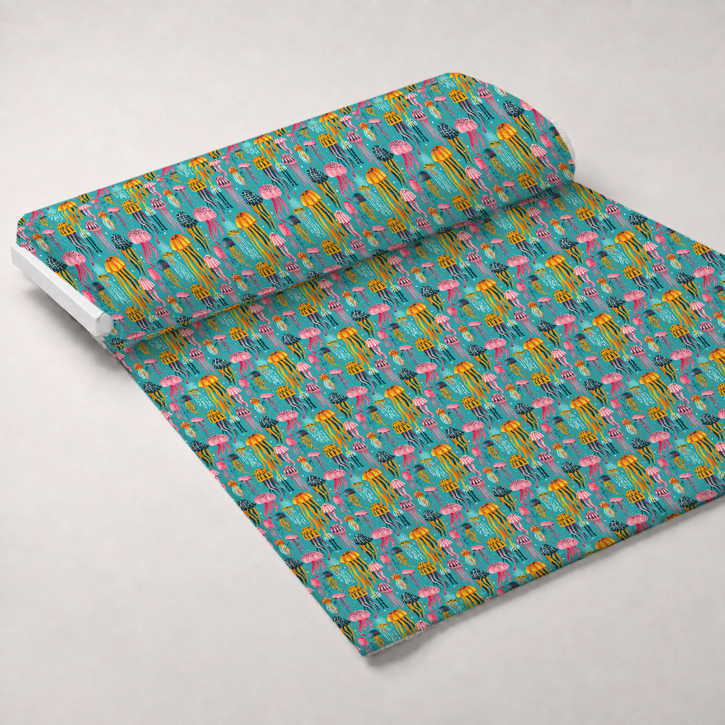 Ocean Drifters Pattern 8 Minky Fabric — plush minky unrolled bolt preview (mv-minky-v1:bolt)