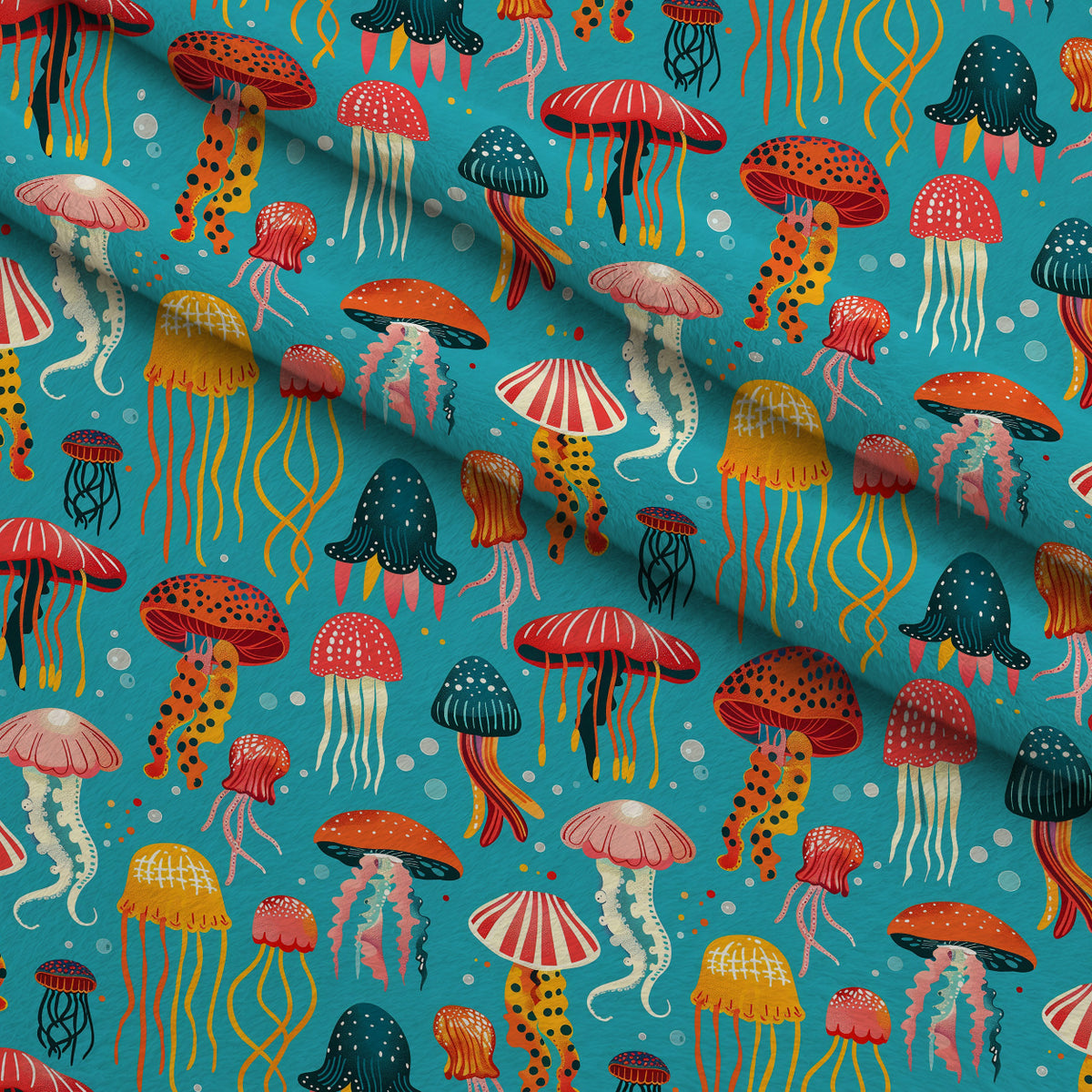 Ocean Drifters Pattern 9 Minky Fabric — plush minky folded close-up preview (mv-minky-v1:lying)