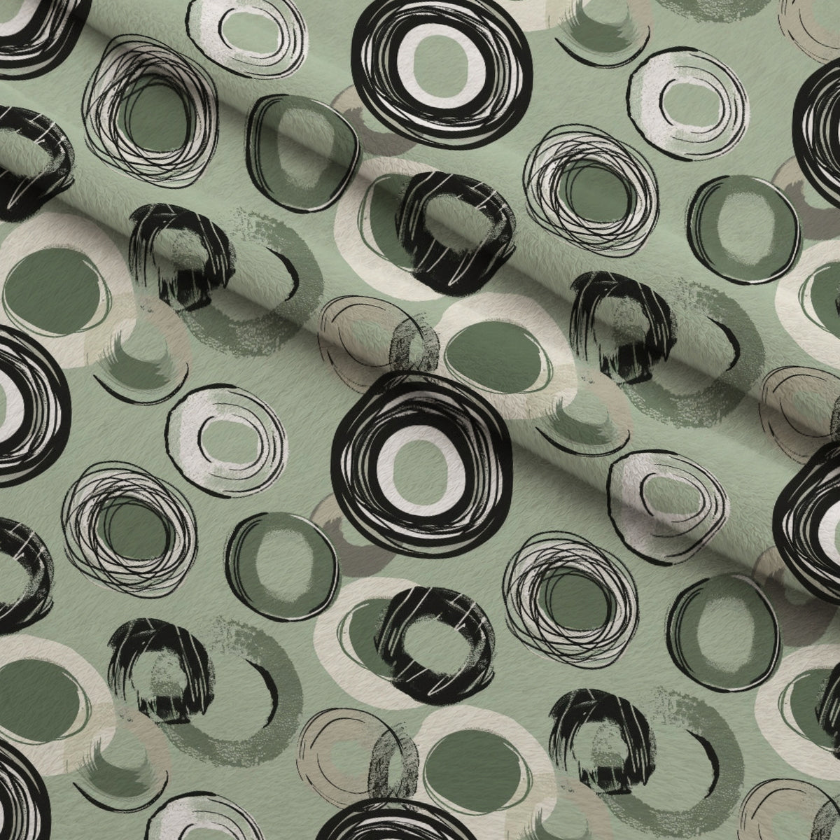 Olive Grove Pattern 10 Minky Fabric — plush minky folded close-up preview (mv-minky-v1:lying)