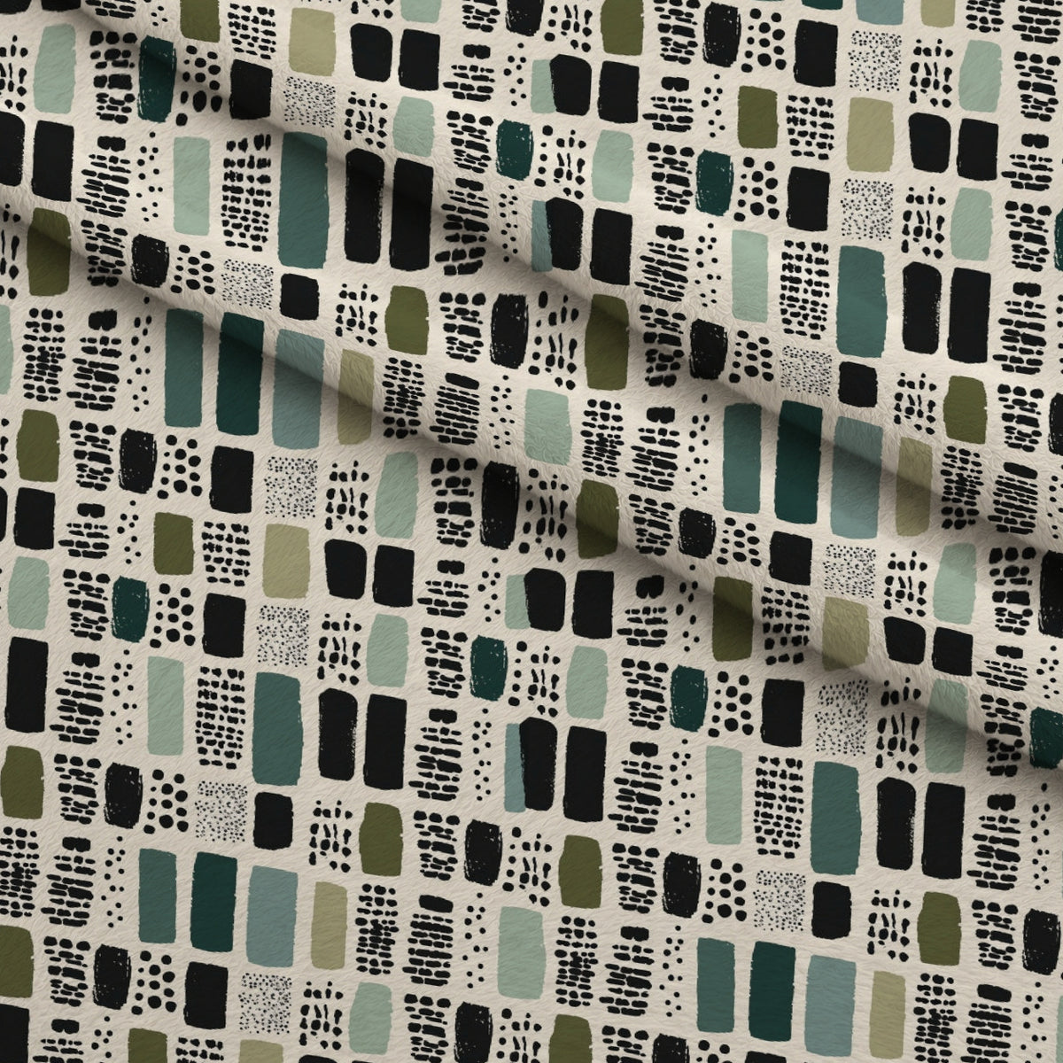 Olive Grove Pattern 7 Minky Fabric — plush minky folded close-up preview (mv-minky-v1:lying)