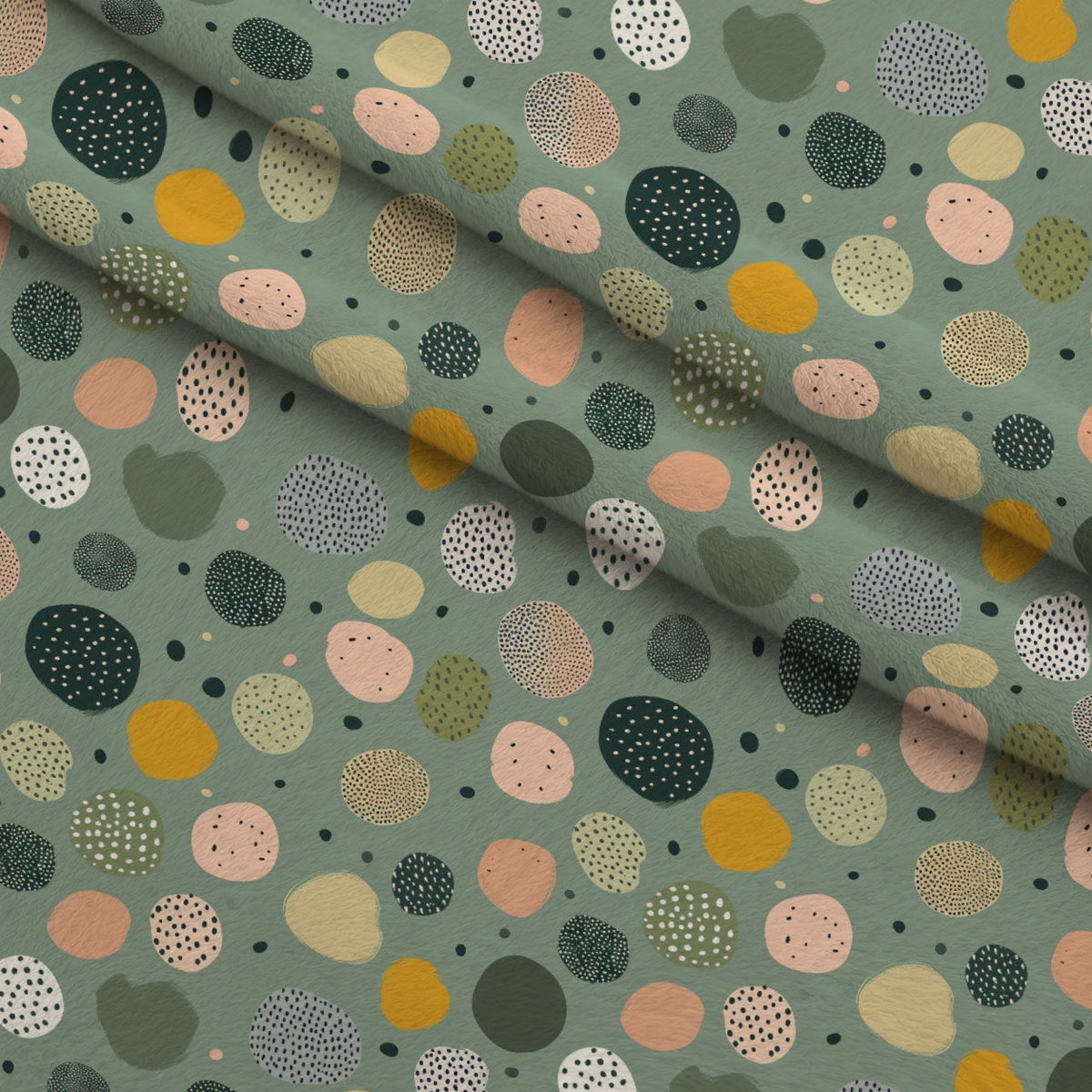 Olive Grove Pattern 9 Minky Fabric — plush minky folded close-up preview (mv-minky-v1:lying)